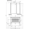 Aquanet 183395 Компл.3 - Тумба Тулон 75 цв.белый (183395)