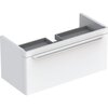 Geberit 824100000+125400600 Комплект 824100000 myDay Шкафчик под раковину 880х410х405 мм, 1 ящик с подсветкой, белый глянец+125400600 myDay Раковина 1000x480 мм