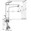 Смеситель для раковин-чаш с донным клапаном Hansgrohe Logis 71095000