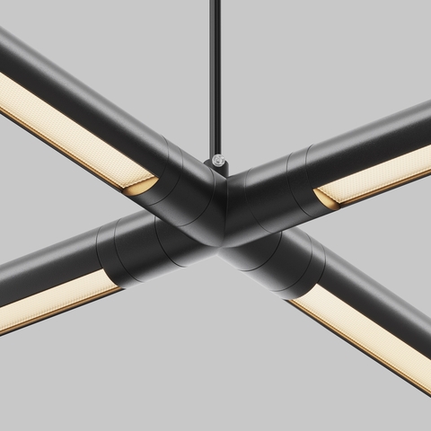 Х-образный вертикальный коннектор для системы с вводом питания Maytoni SHELF CA017TX-P-B