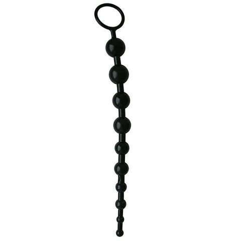 Черная анальная цепочка - 26 см. - Bior toys EROWOMAN-EROMAN EE-10120-1