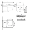 TOTO NEOREST AC  WASHLET Сиденье 423x675x119 мм, с дистанционным управлением, для унитаза: AC CW996P,  цвет: белый TCF996RWG#NW1