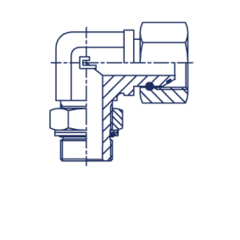 Соединение FRN90 BSP 1/2" BSP 1/2" CAST