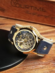 Часы скелетоны женские механические Elegant YOURTIME