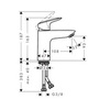 Смеситель для раковины однорычажный Hansgrohe Logis 71103000