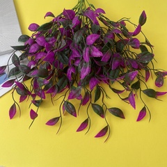 №2 Ампельное растение, зелень искусственная свисающая, сиреневая, 46 см, набор 2 шт.