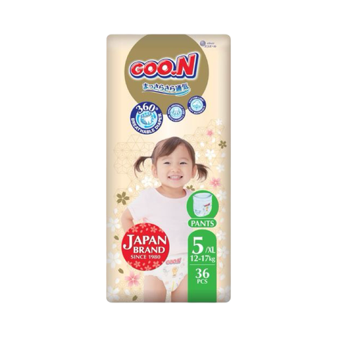 GOO.N 5 подгузники - шортики 36шт 12-17 кг 1*4