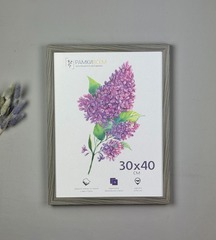 Фоторамка 30х40 см, серая, арт. 3040.747805