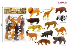 Набор животных сафари+лесные 7986 12 в уп  38*21