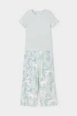 пижама  для девочки  К 1636/серое небо,лесная тайна