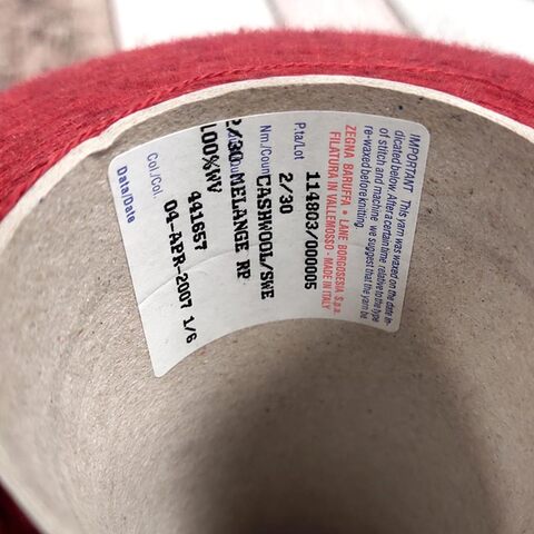 Меринос ZEGNA BARUFFA CASHWOOL/SWE 2/30 томатно-красный