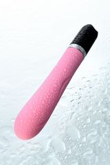 Розовый вибратор POLLY с 7 режимами вибрации - 18,3 см. - 