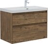 Aquanet 365928 Тумба с раковиной Nova Lite 2.0 90 R 2 ящ. цв. дуб рустикальный (365928)