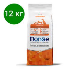 Сухой корм Monge Dog Speciality Line Monoprotein– Утка с рисом и картофелем 12 кг