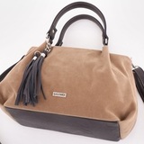 Сумка Саломея 607 эко-замша песочный