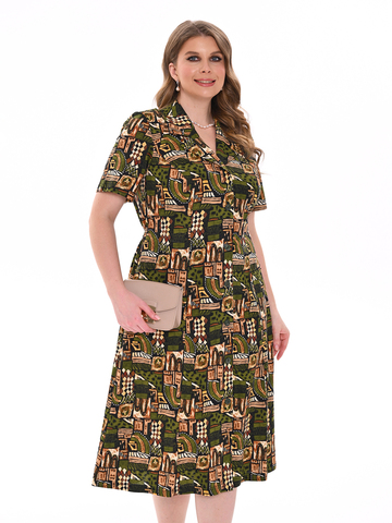 4536 Халат на пуговицах