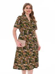 4536 Халат на пуговицах