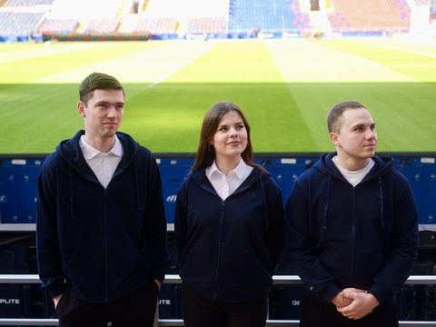 Зип толстовка синяя ES