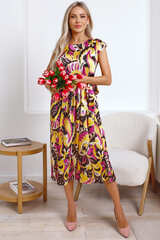 Платье Ольга (фиолетово-желтое) П15889-45М LT Collection