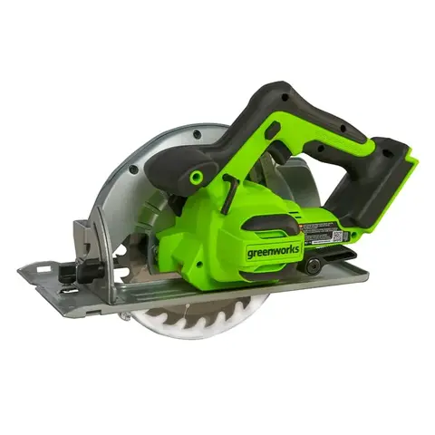 Циркулярная пила аккумуляторная Greenworks Арт. 1500907, 24 V, бесщеточная, 63 мм, без АКБ и ЗУ
