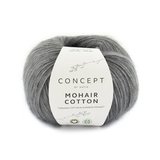 Пряжа Katia Mohair Cotton 71 серый