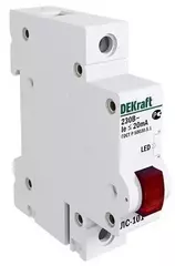 18002 ЛС101-1Р-RED-LED_лампа сигнальнаяDEKraft