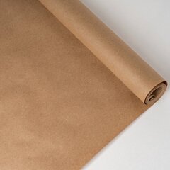 Крафт бумага однотонная, плотная, рулон, ширина 70 см, длина 10 м, плотность 70-80 гр\м.