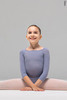 2 Sleeves leotard for kids | grey