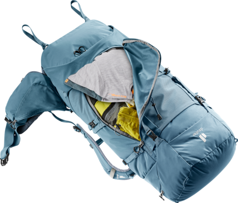 Картинка рюкзак туристический Deuter Aircontact Core 60+10 Atlantic-Ink - 4