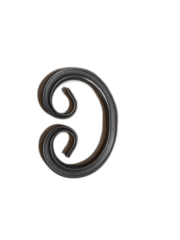 Кованый элемент "Бублик М", 145х100 мм