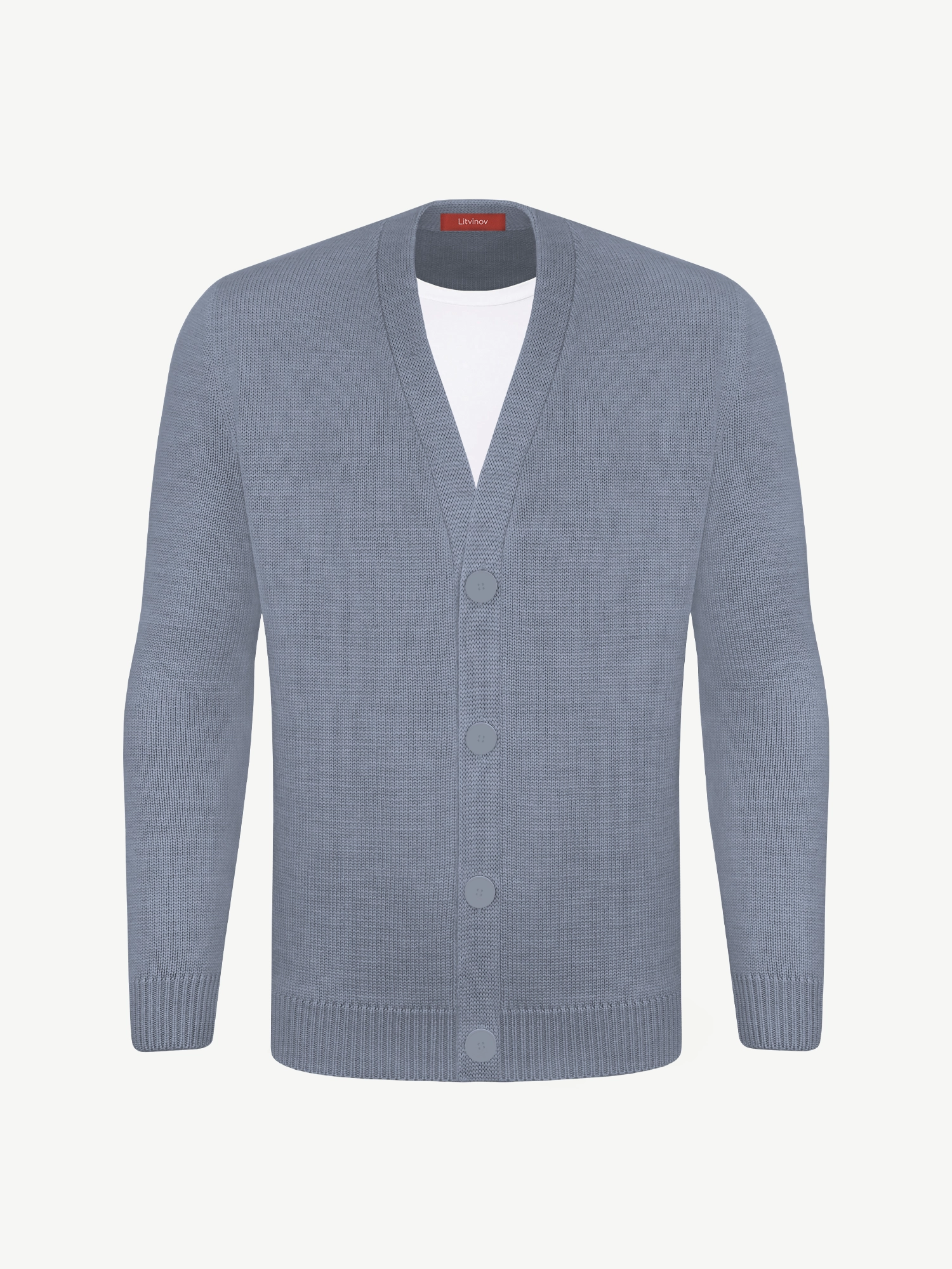 Кардиган с пуговицами из мягкой шерсти