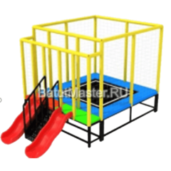 Батутная арена "Сказка" с двумя горками 3,5x3x2,3 м