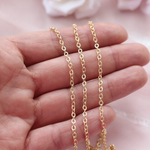 Цепочка 2,5*2,1 мм, позолота, 10 метров, А143