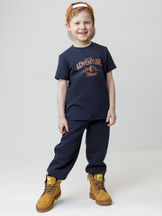 фуфайка  для мальчика  КР 302797/глубокий синий к622