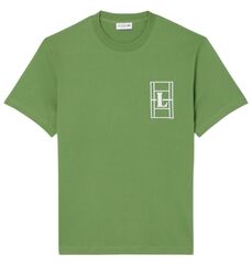 Теннисная футболка Lacoste Embroidered Heavy Jersey - lime green