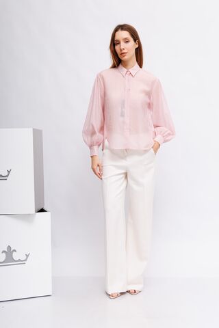 LUISA CERANO Блуза из лиоцелла, украшенная стразами