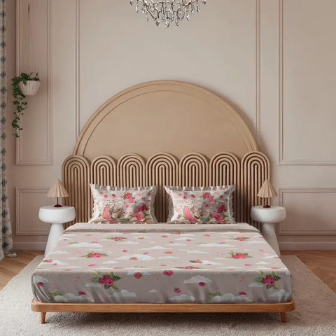 Пододеяльник барашки boom Mollen пудровый