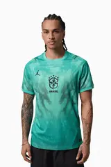 Футболка Nike Brazil x Jordan 2026 Goalkeeper Stadium - бирюзовый