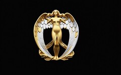 Силиконовый молд Ангел в золоте