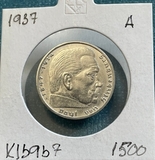 K16967 1937 Германия 2 марки Гинденбург A K16967 1937 Германия 2 марки Гинденбург A