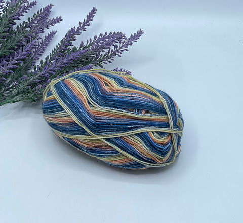 Stock Arcobaleno 300-500м/100 гр. 75% Меринос 25%Полиамид , Мультиколор, 40835