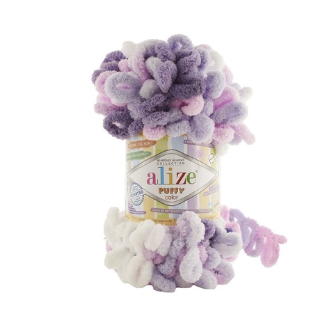 Пряжа Alize Puffy Color цвет 6305