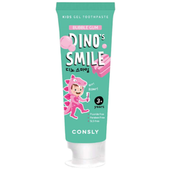 Зубная паста детская c ксилитом и вкусом жвачки CONSLY Kids Gel Toothpaste Xylitol&Bubble Gum 60 гр