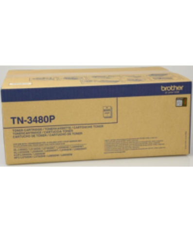 Тонер-картридж Brother TN3480p для HL-L5000D/5100DN/5200DW, L6300DW/6400DW/6400DWT, DCP-L5500DN/6600DW, MFC-L5700DN/5750DW, L6800DW/6900DW (8000 стр.)