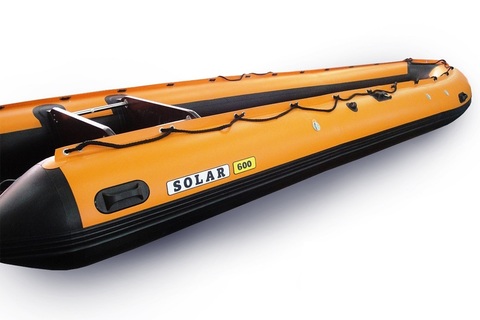 Надувная ПВХ-лодка Солар - 600 Jet Tunnel (оранжевый)