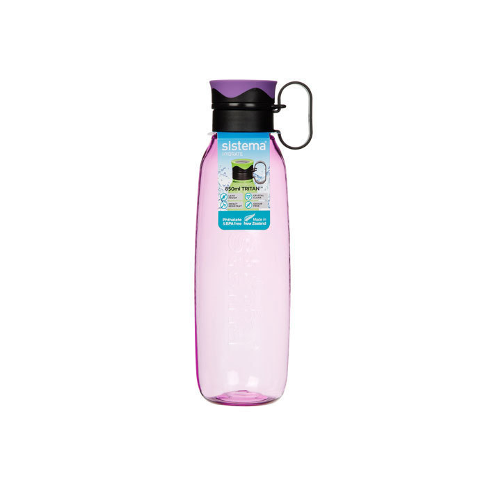 Бутылка для воды с петелькой Sistema "Hydrate", Тритан, 850 мл, цвет Фиолетовый