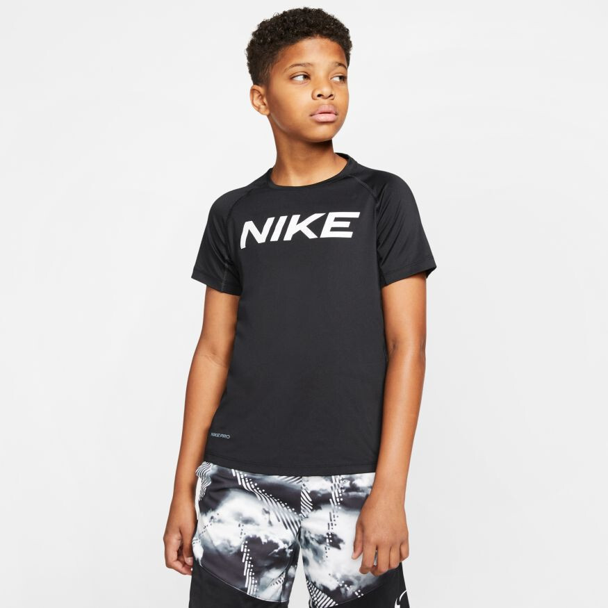 Nike Pro SS FTTD Top black white 3 382 Tennis 24.ru