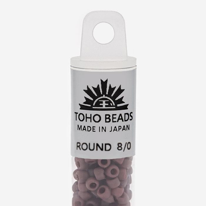 Японский бисер TOHO Round 8/0 (№46F), непрозрачный матовый