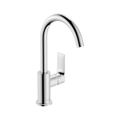 Hansgrohe 72576000 Rebris E Смеситель для раковины 210 с поворотным изливом со сливным гарнитуром хром фото