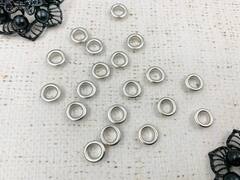 Люверсы сталь, Ø 6 мм, h 3 мм, пр-во Китай, никель